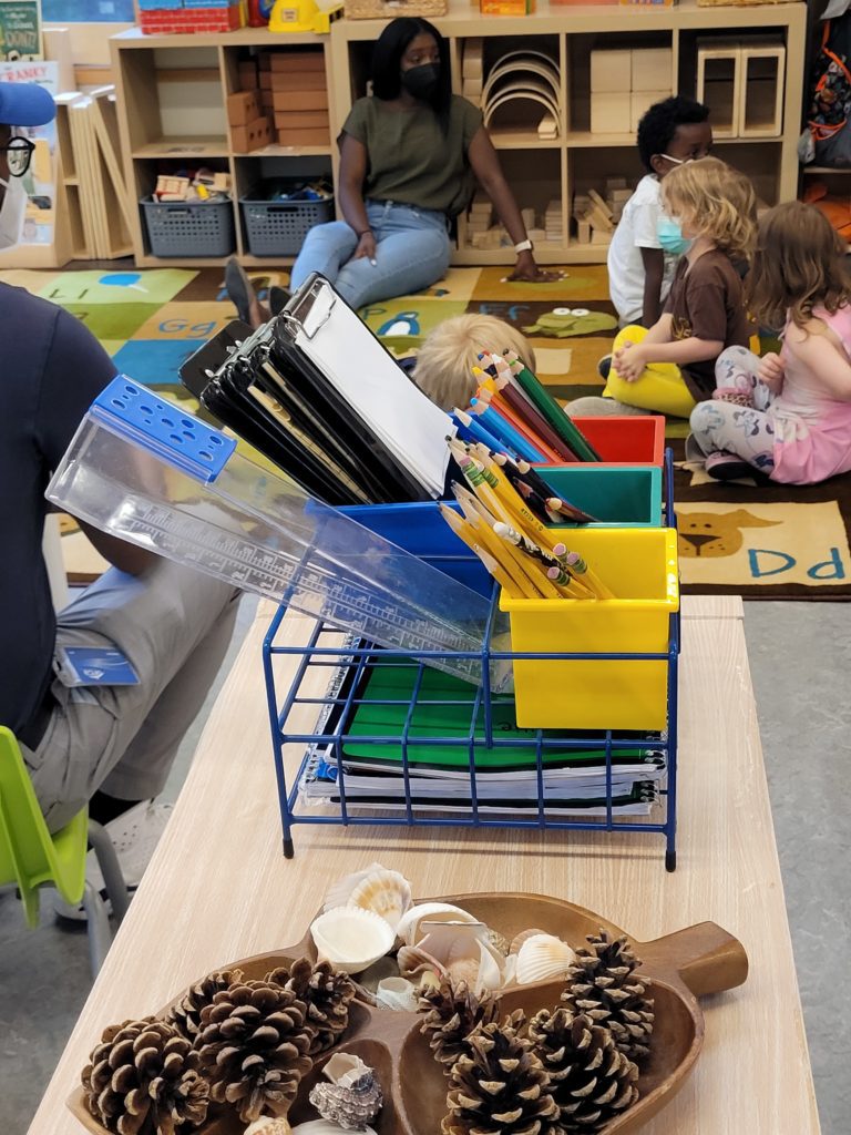 Image depicts a Creative Kids Learning Center classroom, which provides a high-quality environments supporting pre-literacy skills, social-emotional development, and other foundational skills critical to kindergarten readiness and future academic success. 