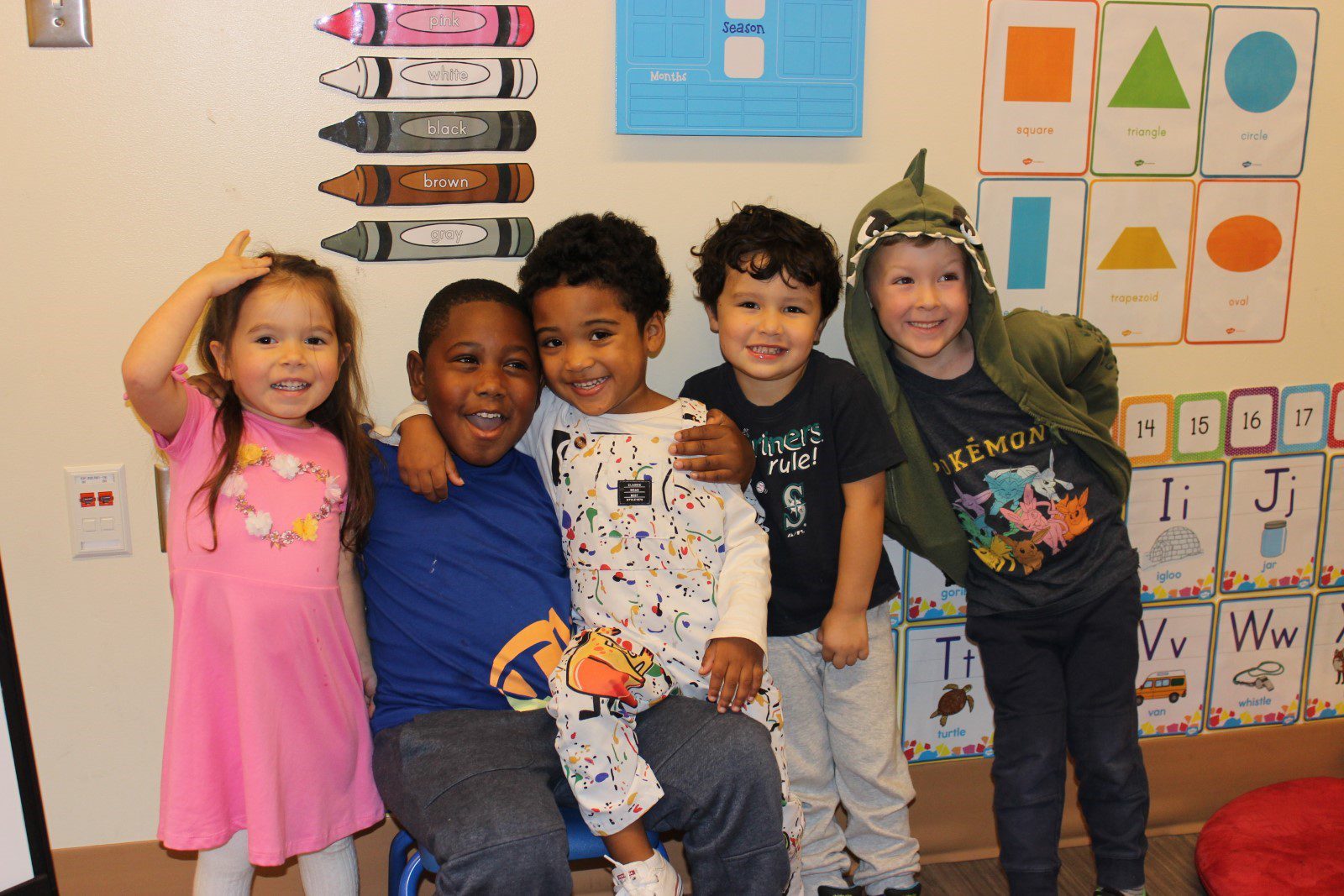 Group of preschoolers